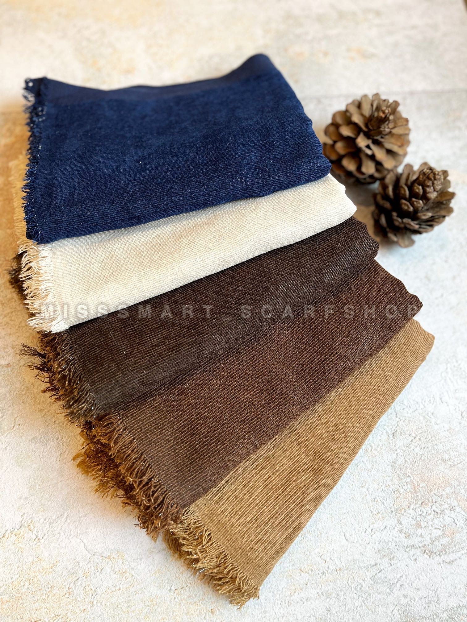 شال ساده پاییزه کبریتی