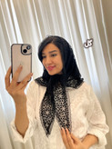 اسکارف تورمخمل مشکی
